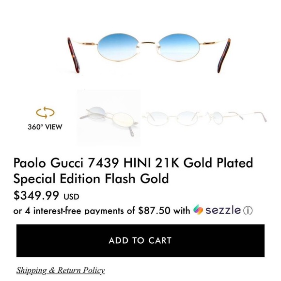 Paolo Gucci 7439 HINI 21K Gold Plated
Special Edition Flash Gold - Picture 4 of 4